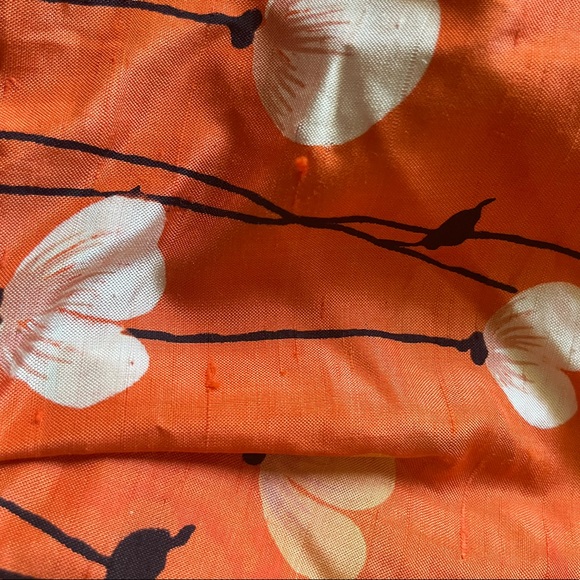 Floral Poppy Print Orange Dress - Picture 8 of 8